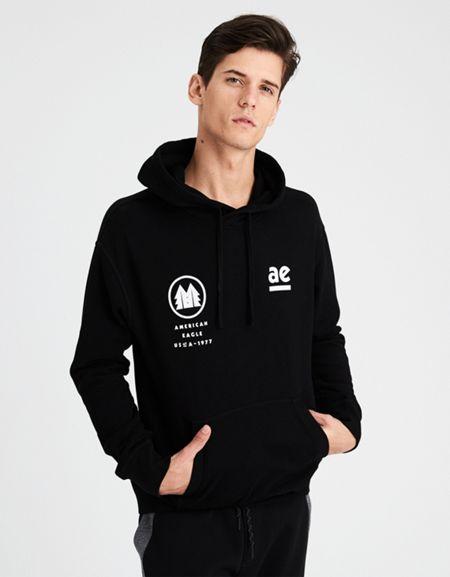 American Eagle Outfitters Ae Ultra-soft Graphic Hoodie