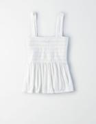 American Eagle Outfitters Ae Smocked Babydoll Tank Top
