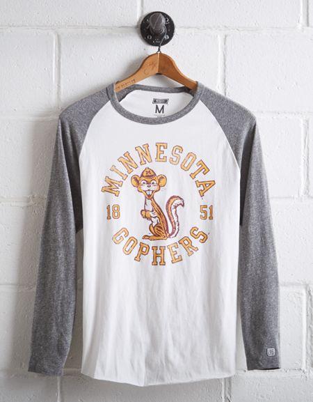 Tailgate Men's Um Golden Gophers Baseball Shirt