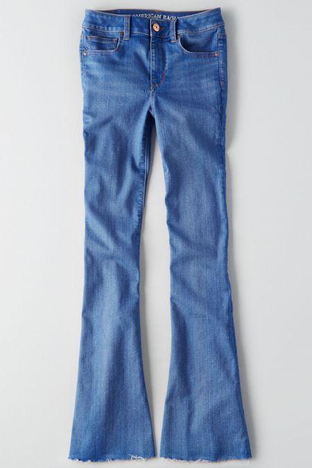 American Eagle Outfitters Ae Denim X Cafe Hi-rise Slim Flare