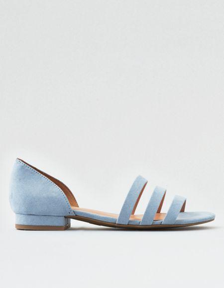 American Eagle Outfitters Ae Strappy Peep Toe Flat