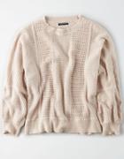 American Eagle Outfitters Ae Pointelle Pullover Sweater
