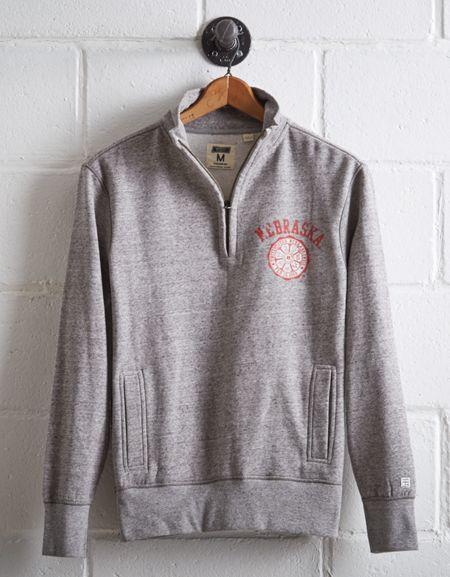 Tailgate Men's Nebraska Half-zip Fleece Popover