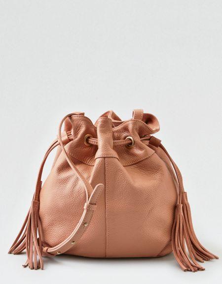 American Eagle Outfitters Ae Wander Leather Bucket Bag