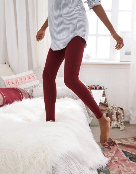 Aerie Play High Waisted Flocked Legging