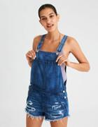American Eagle Outfitters Ae Mended Tomgirl Overall Short