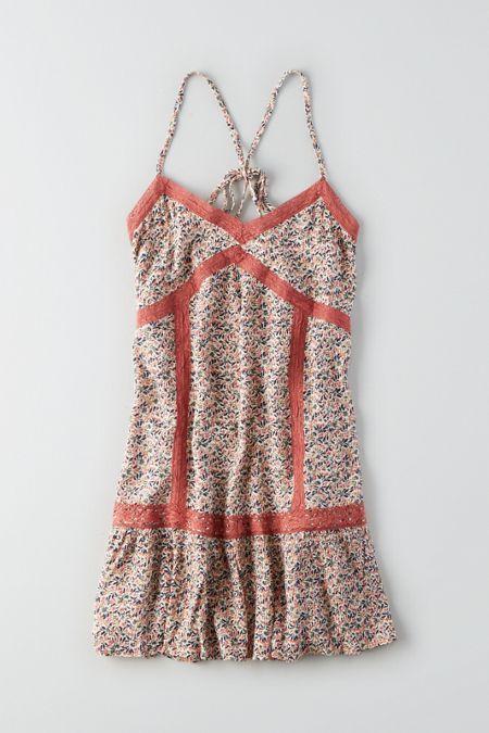 American Eagle Outfitters Ae Seamed Floral Dress