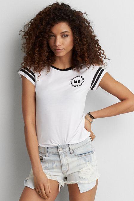American Eagle Outfitters Ae Soft & Sexy Graphic Tomgirl T-shirt