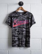 Tailgate Women's Camo Kansas T-shirt
