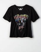 American Eagle Outfitters Studded Aerosmith Shrunken Graphic T-shirt