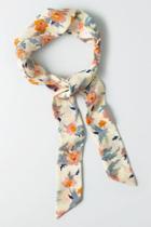American Eagle Outfitters Ae Cream Floral Tie Headband