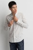 American Eagle Outfitters Ae Dobby Button Down Shirt