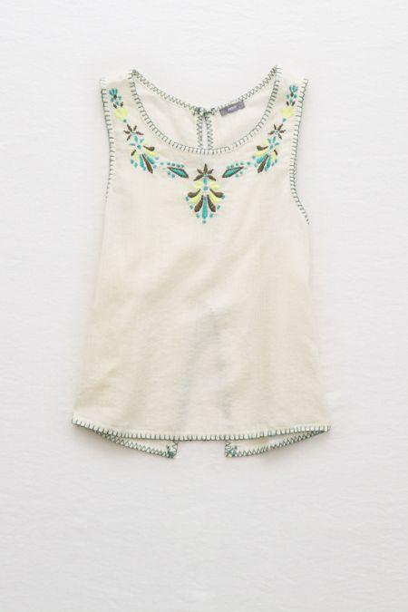 Aerie Embroidered Tank