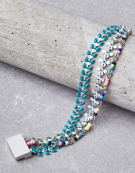 American Eagle Outfitters Ae Silver Chain Arm Party