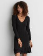 American Eagle Outfitters Ae Ruffle Sweater Dress