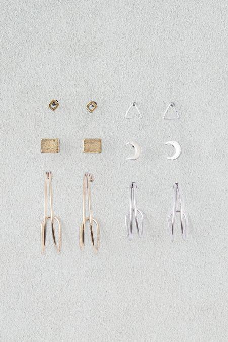 American Eagle Outfitters Ae Hoop And Geo Shapes 6-pack