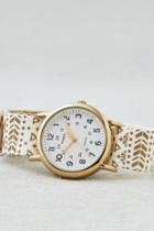 American Eagle Outfitters Timex Cream Reversible Weekender? Watch