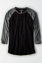American Eagle Outfitters Ae Flex 3/4 Sleeve Henley