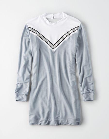 American Eagle Outfitters Don't Ask Why High Neck Open Back Dress