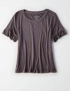American Eagle Outfitters Ae Soft & Sexy Ruffle Sleeve T-shirt