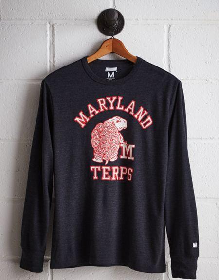 Tailgate Men's Maryland Long Sleeve T-shirt