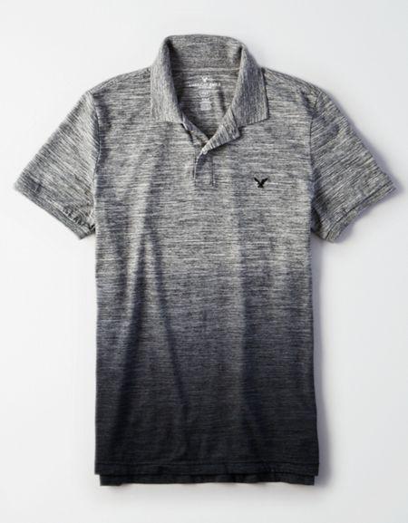 American Eagle Outfitters Ae Dip Dye Jersey Polo