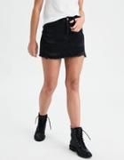 American Eagle Outfitters Ae Vintage High-waisted Destroyed Denim Skirt