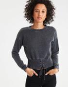 American Eagle Outfitters Ae Corset Hem Crew