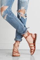 American Eagle Outfitters Ae Suede Toe Ring Sandal