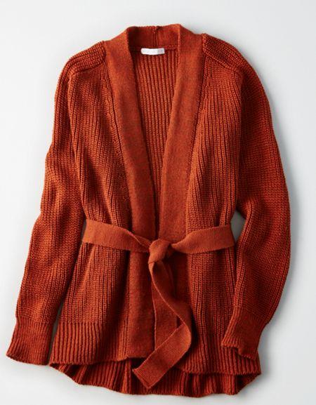 American Eagle Outfitters Don't Ask Why Belted Cardigan
