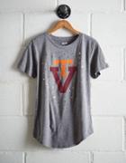 Tailgate Women's Virginia Tech Foil Star T-shirt