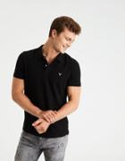 American Eagle Outfitters Ae Solid Pique Flex Polo
