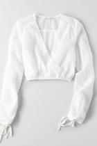 American Eagle Outfitters Don't Ask Why Tie Sleeve Top