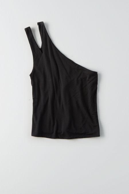 American Eagle Outfitters Ae One Shoulder Cutout Tank