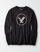 American Eagle Outfitters Ae Raglan Long Sleeve Graphic Tee