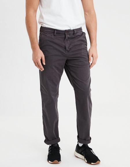 American Eagle Outfitters Ae Ne(x)t Level Relaxed Straight Khaki Pant
