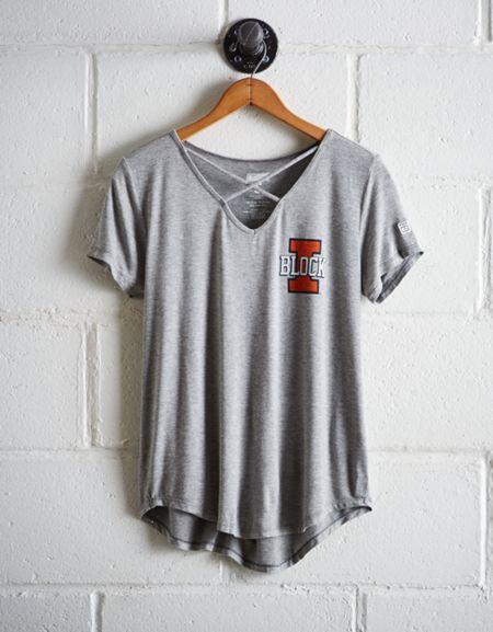 Tailgate Women's Illinois Cage Front Tee