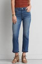 American Eagle Outfitters Ae Denim X Cafe Hi-rise Kick Crop