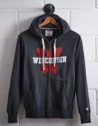 Tailgate Men's Wisconsin Zip Hoodie