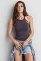 American Eagle Outfitters Ae First Essentials Strappy Hi-neck Tank