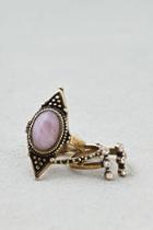 American Eagle Outfitters Ae Rose Quartz Bling Statement Necklace