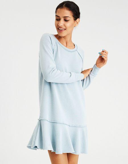 American Eagle Outfitters Ae Active Drop Hem Skater Dress