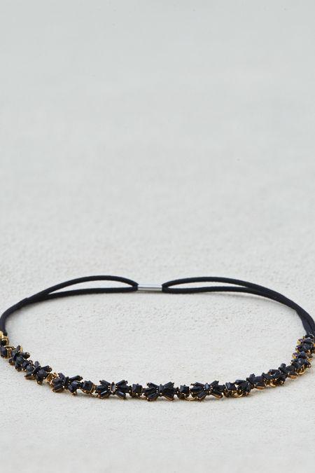American Eagle Outfitters Ae Black Jeweled Headband