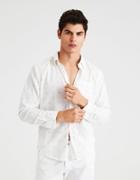 American Eagle Outfitters Ae Classic Ditsy Print Button-down Oxford Shirt