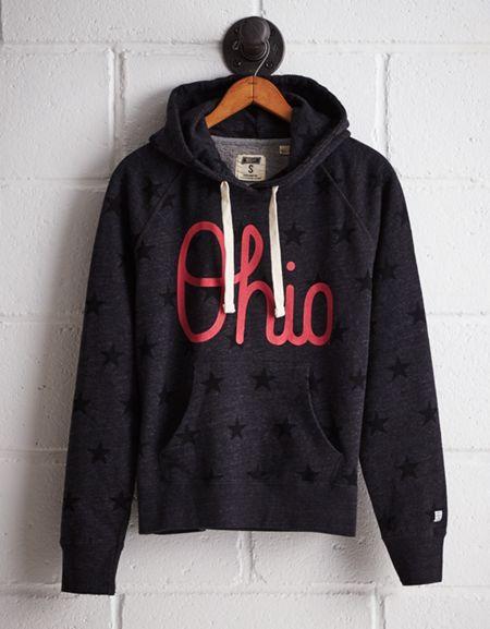 Tailgate Women's Ohio State Terry Fleece Star Hoodie