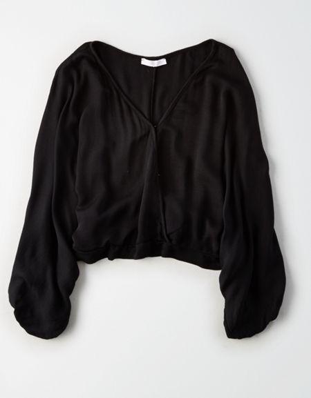 American Eagle Outfitters Don't Ask Why Satin Top