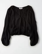 American Eagle Outfitters Don't Ask Why Satin Top