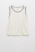 Aerie Embroidered Crop Tank