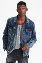 American Eagle Outfitters Ae 360 Extreme Flex Destroyed Denim Jacket