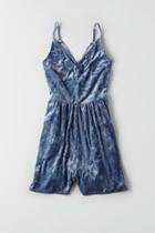 American Eagle Outfitters Ae Crushed Velvet Romper